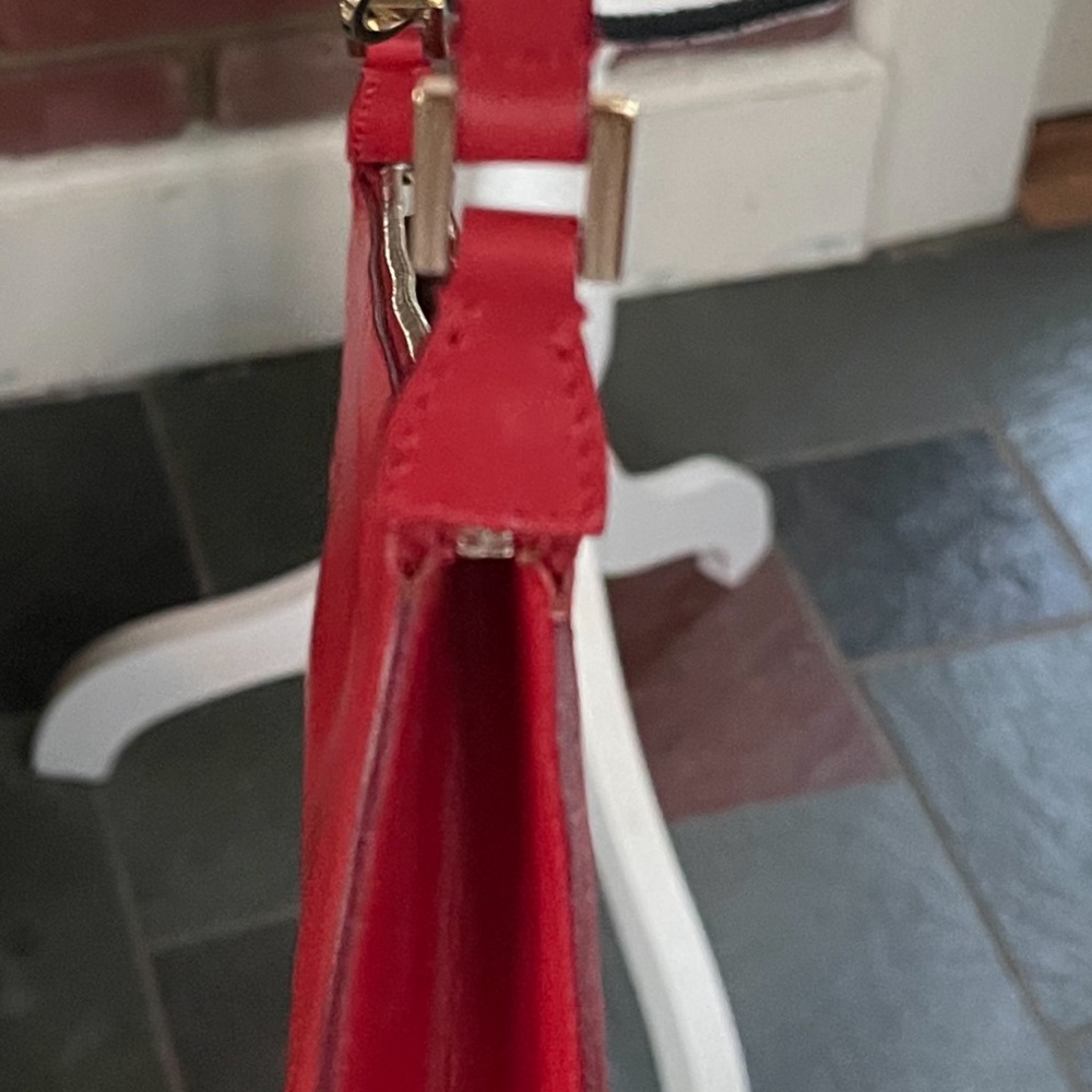 🔥 SALVATORE🔥 FERRAGAMO🔥Red 🔥Mini 🔥Bag 🔥Handbag - Picture 5 of 7